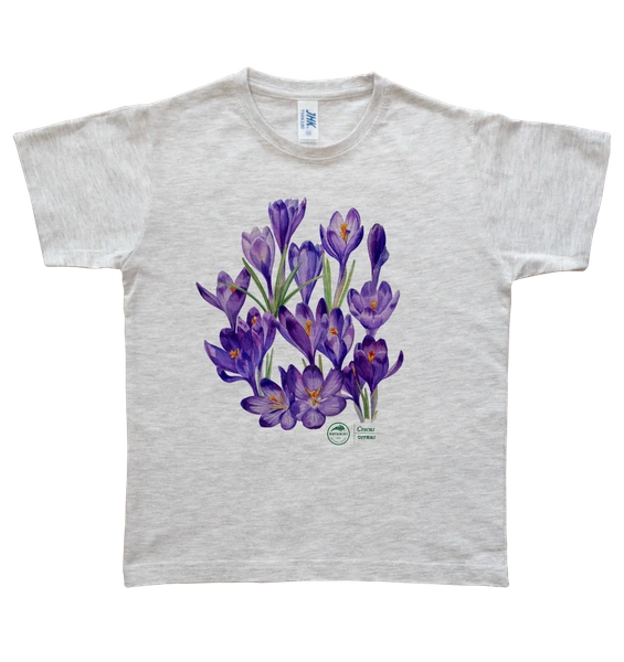 Krokus wiosenny — koszulka dla dziecka